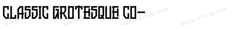 Classic Grotesque Co字体转换